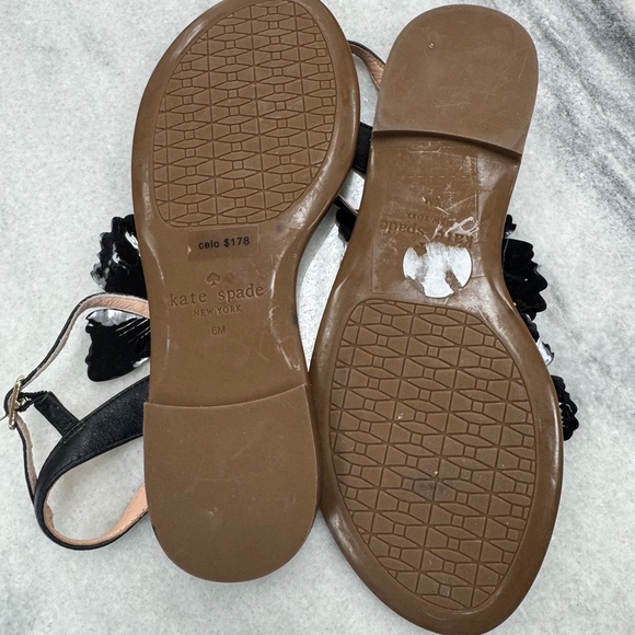 Kate Spade Black and White Butterfly Sandals - Picture 3 of 3